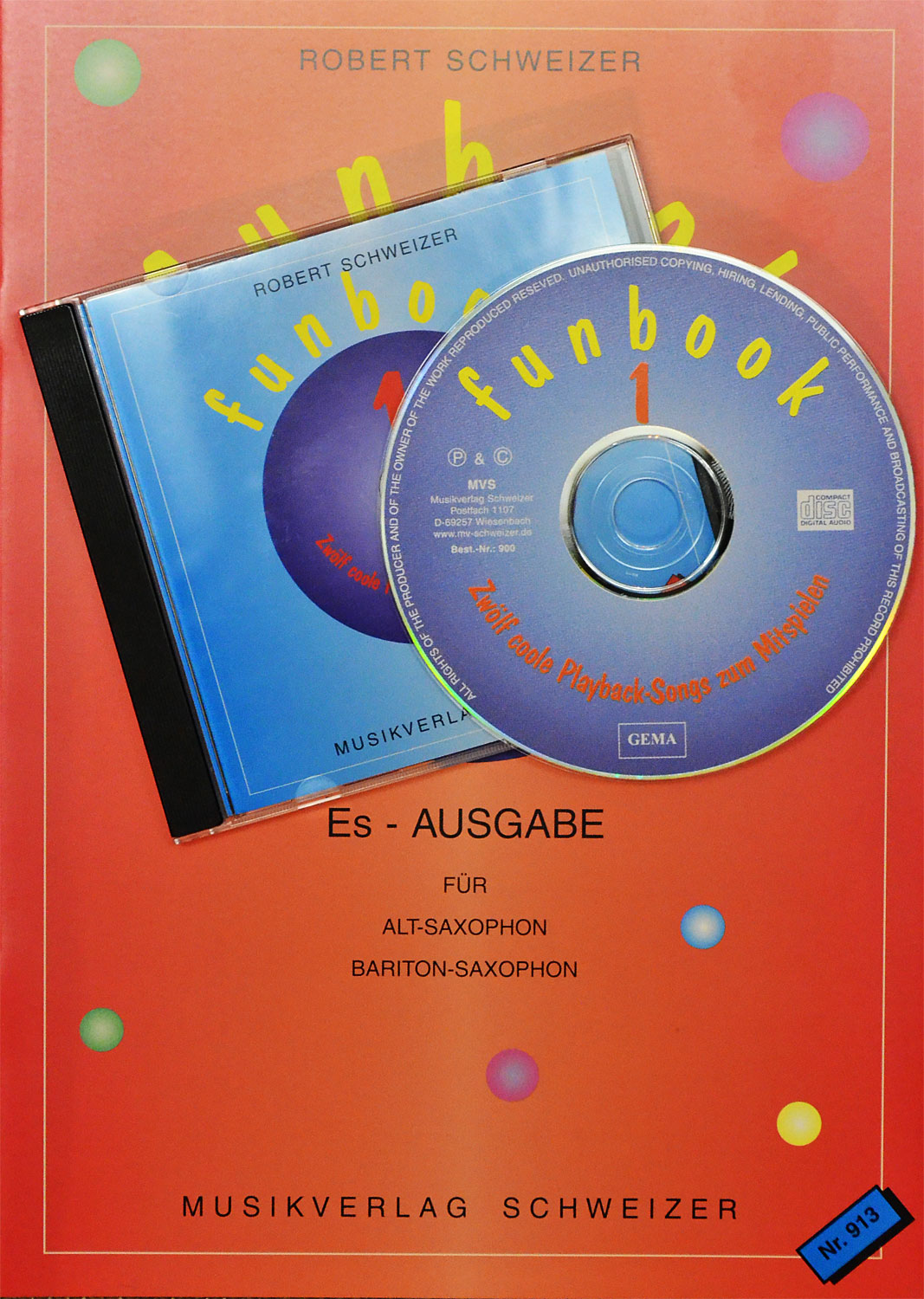 Funbook 1 für Alt und Bariton Saxophon (Noten incl. CD)